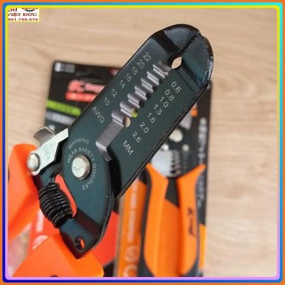 Bộ đôi kìm cắt tuốt cáp và tuốt dây điện kapusi