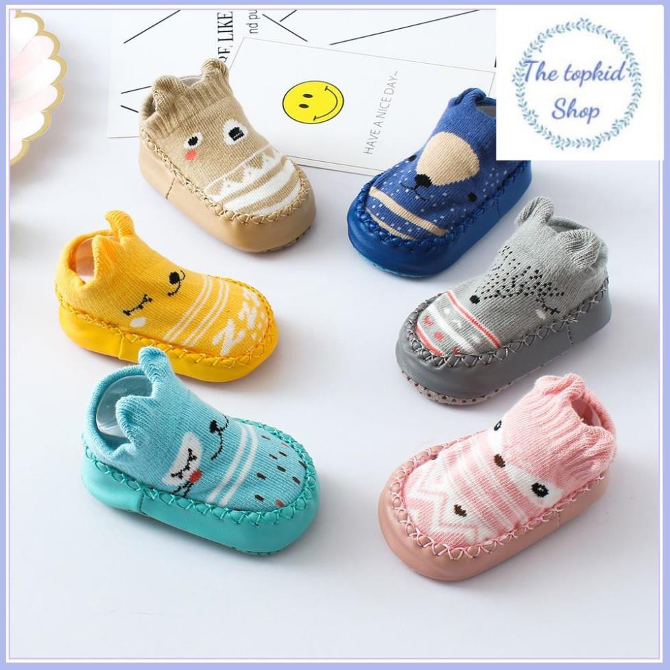 [HOT!!!HOT] Giày tất tập đi chống trượt cho bé(1-1,5 tuổi) - [ Size 14 cm] -The TOPKID Shop