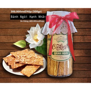 Bánh ngói hạnh nhân handmade giòn rụm siêu ngon hộp 500g