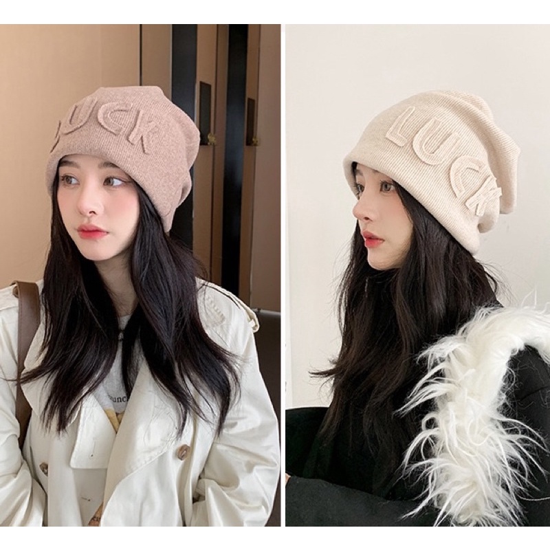 Mũ len dành cho bạn trai bạn gái mã K30 mùa đông ấm áp mũ đôi