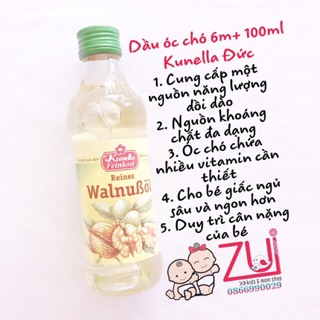 Dầu óc chó 6m+ 100ml Kunella Đức