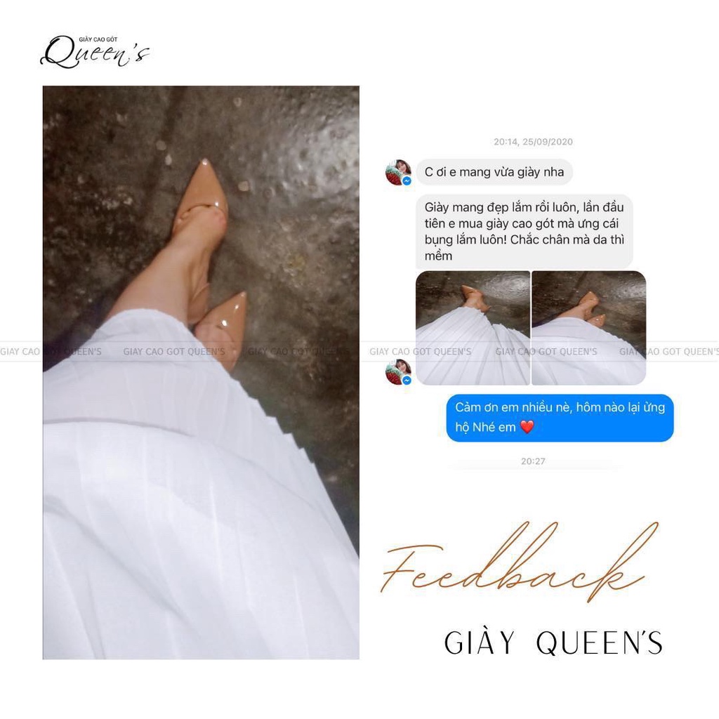 Giày cao gót hở eo nude bóng, cao 7-9-11cm, form thanh mảnh, chắc chân