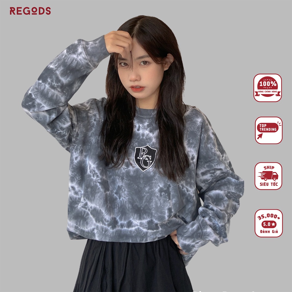 Áo thun tay dài loang REGODS unisex form rộng ( REGODS LONGSLEEVE TYEDYE )