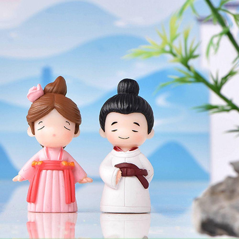 1 Cặp Tượng Tình Nhân Dễ Thương Trang Trí Tiểu Cảnh|Mô Hình Quả Bóng Trang Trí Quà Tặng Valentine