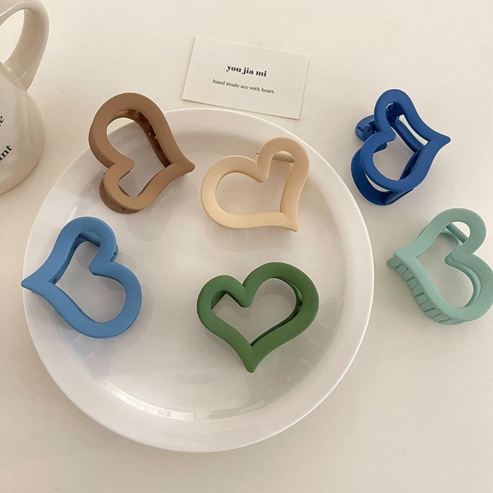 MXGOODS Kẹp Tóc Càng Cua Acrylic Họa Tiết Hình Học Rỗng Thời Trang Cho Nữ