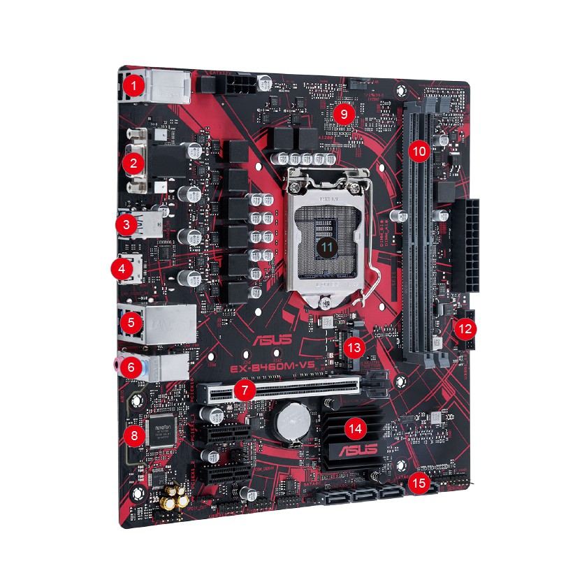 [Mã ELMS05 giảm 5% đơn 300k]Main Asus EX B460M V5 socket 1200 Chính Hãng Viết Sơn Phân Phối | BigBuy360 - bigbuy360.vn
