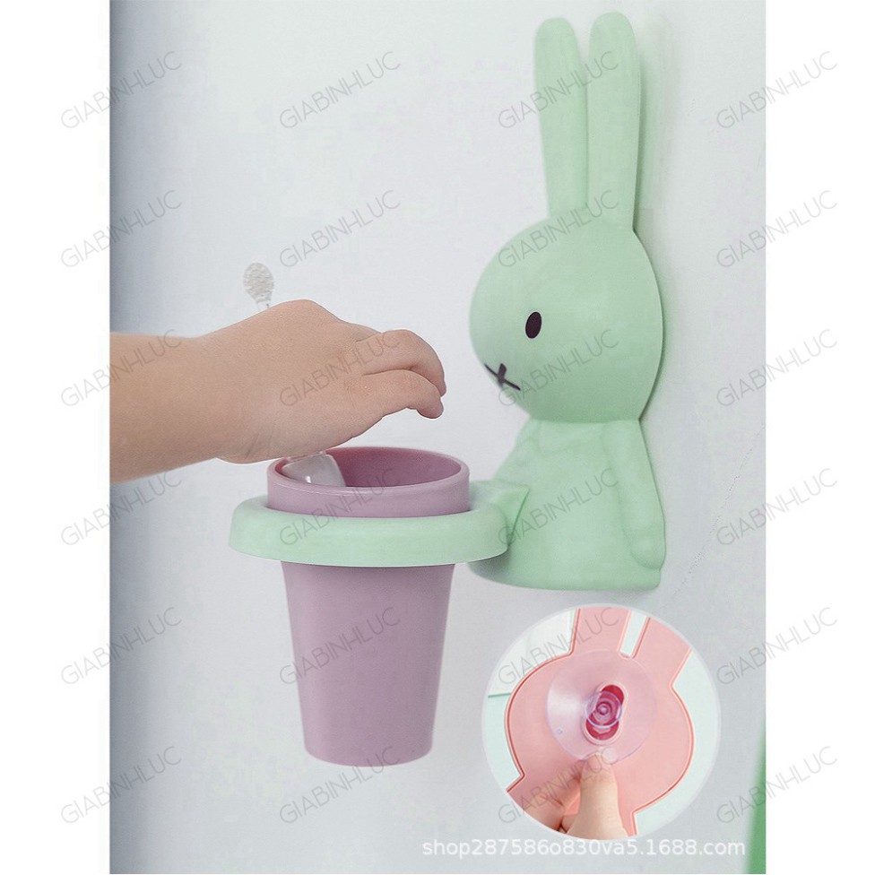 Cốc đựng bàn chải đánh răng dễ thương hình con thỏ cho bé yêu thêm hứng thú đánh răng