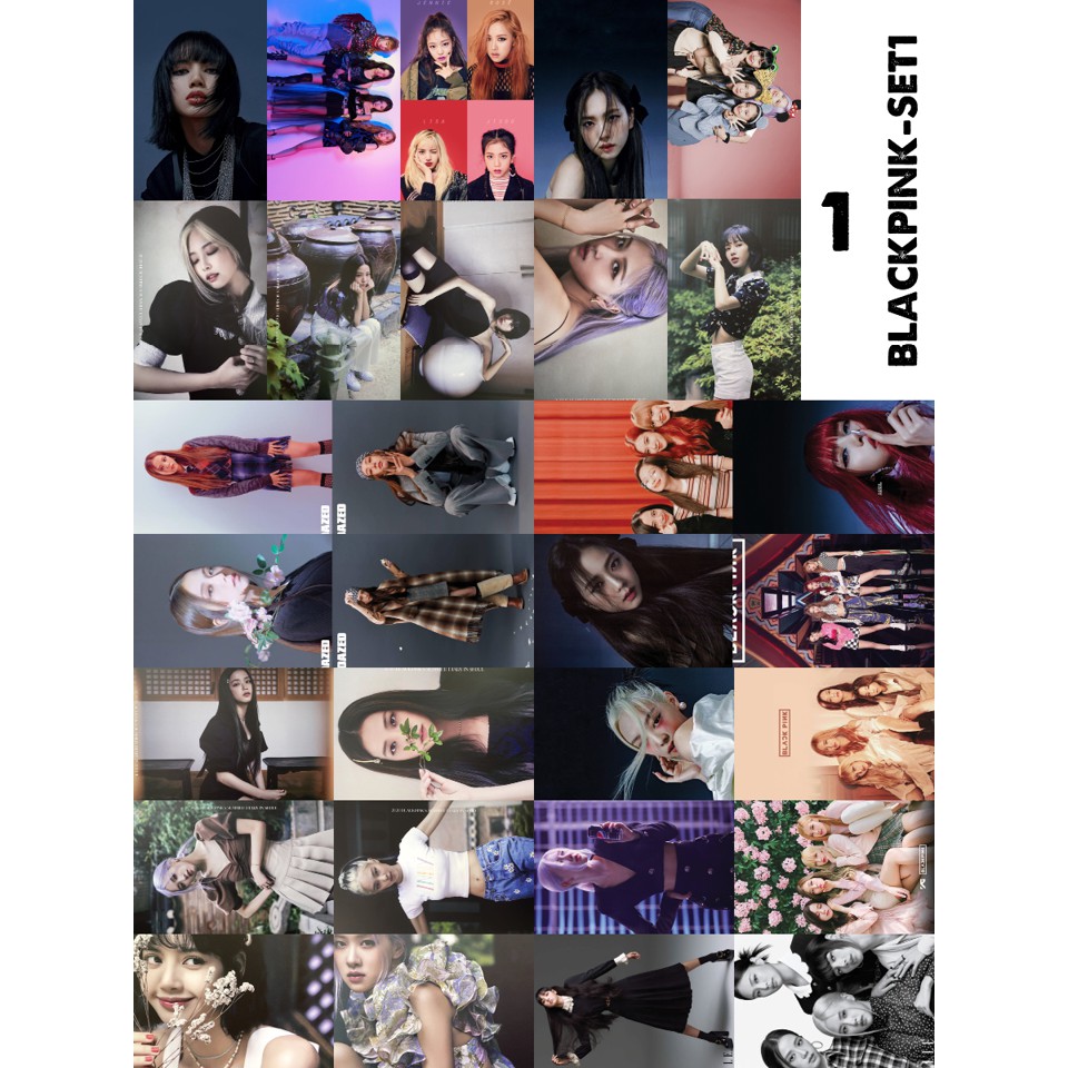 30 Ảnh 6x9 BLACKPINK ÉP Nhựa siêu xinh