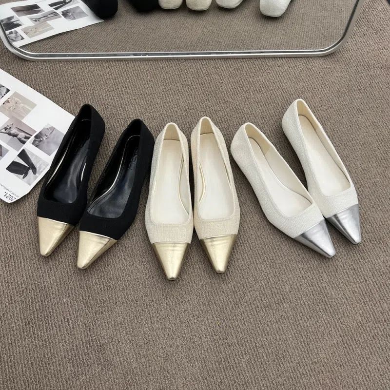 Giày Sandal Mũi Nhọn Màu Sắc Xinh Xắn Thời Trang Mùa Hè