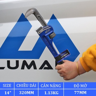 Kìm nước, mỏ lết cá sấu, kìm kẹp ống Nhật Bản độ mở 77mm chính hãng LUMAI chất lượng cao