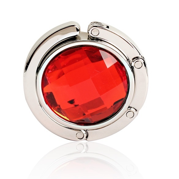 1 Piece Handbag foldable Bag Hook Purse Table Hanger Holder Alloy Fashion Crystal Rhinestone