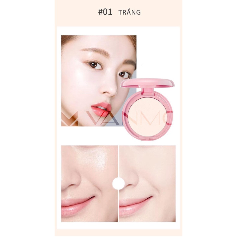 Phấn Phủ Kiềm Dầu Make Up Powder Dạng Nén Đa Năng Che Khuyết Điểm Trang Điểm Tự Nhiên