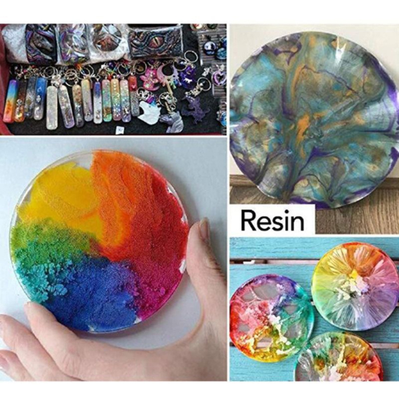 Set 12 lọ màu huỳnh quang UV phù hợp cho làm thủ công Epoxy Resin