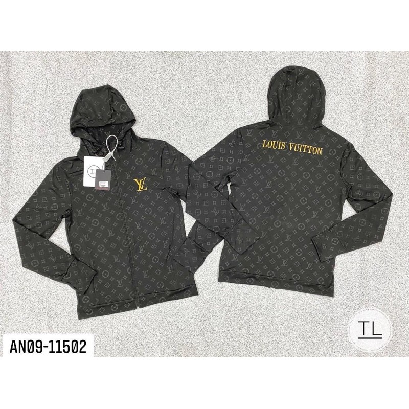 Áo Khoác Nắng Nam Vân Hoa Dệt Chữ Hai Mặt