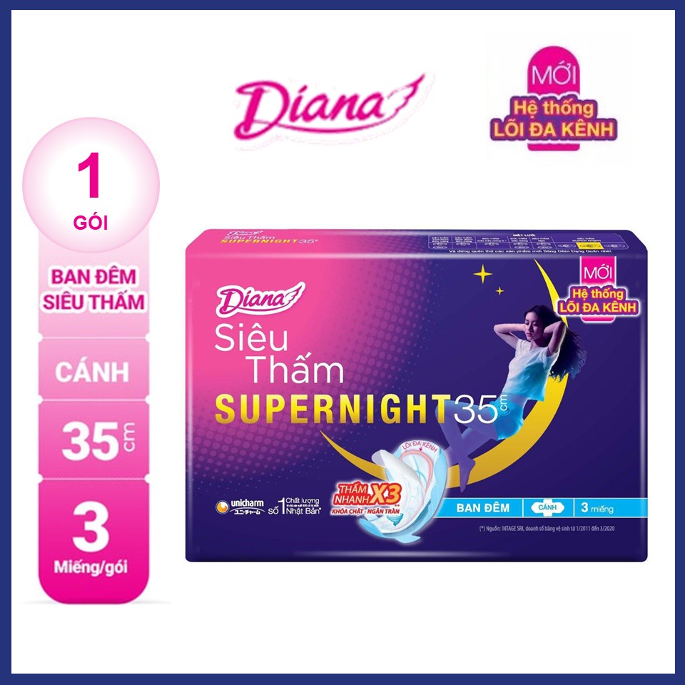 [ĐỦ LOẠI] BĂNG VỆ SINH DIANA COOL FRESH, SENSI, SUPER NIGHT.