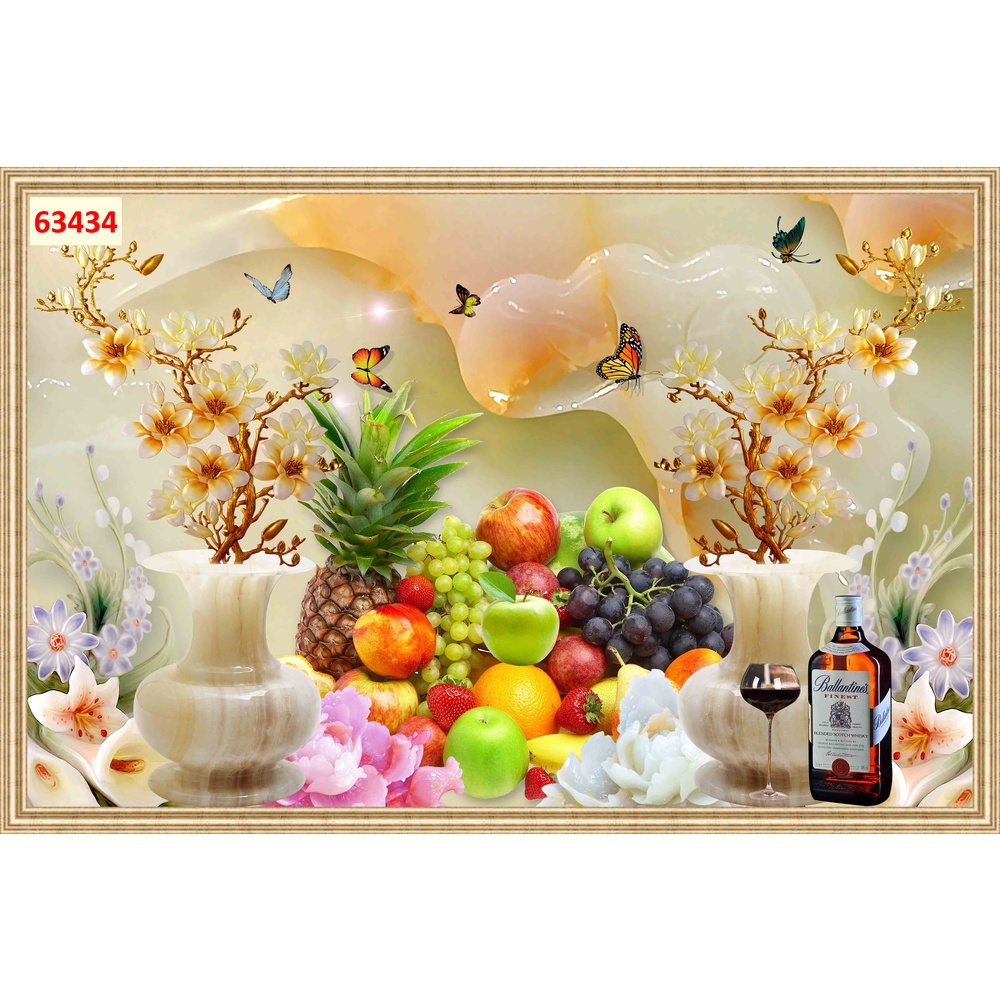Tranh dán tường bàn thờ tổ tiên, linh thiêng