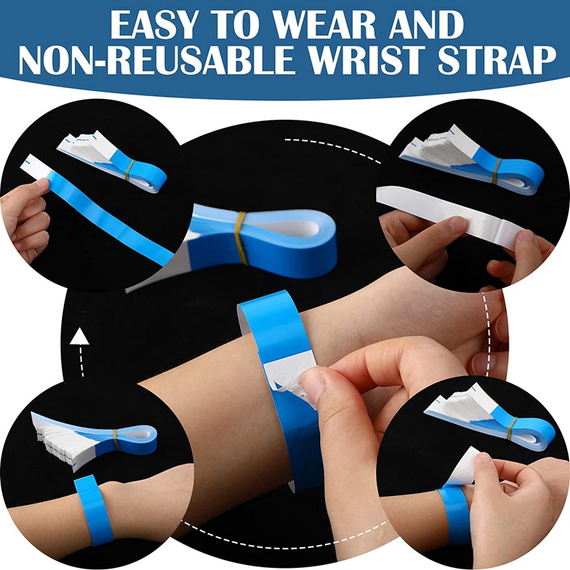 Gói 600 Vòng Tay Giấy Nhiều Màu Sắc Không Thấm Nước