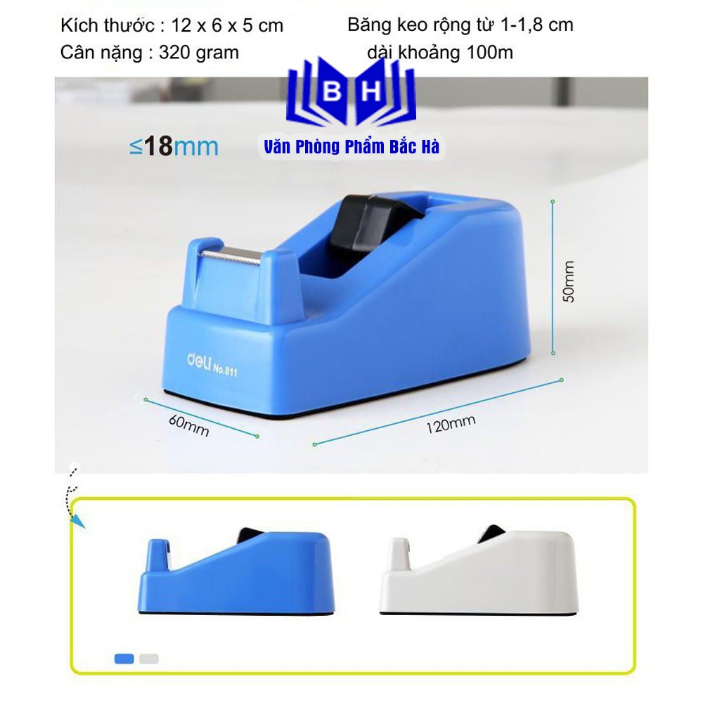 Cắt Băng Dính Để Bàn Deli E811 Nhỏ Gọn Tiện Lợi Giá Rẻ Cho Mọi văn Phòng