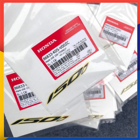 TEM DÁN CHỮ 150I CHO SH 125/150I HONDA CHÍNH HÃNG