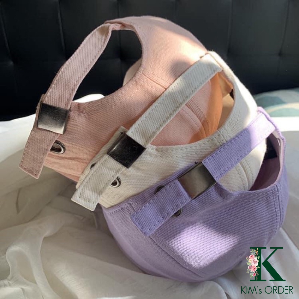 Mũ lưỡi trai, nón kết màu pastel chất liệu thô cotton Hàn Quốc phong cách Ulzzang thời trang, form unisex