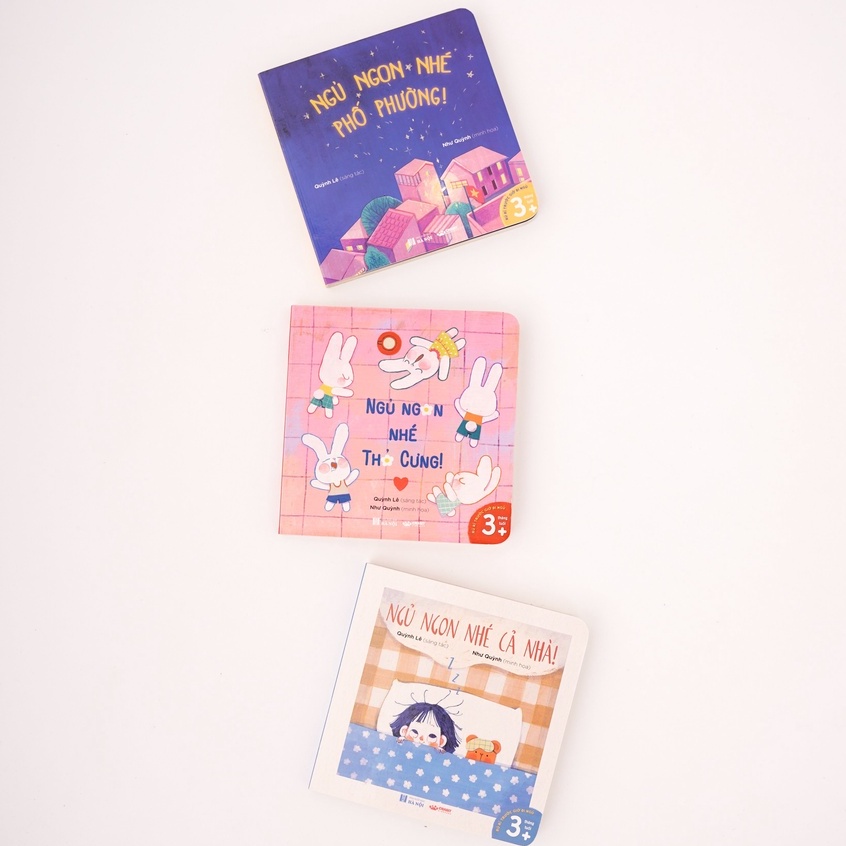 Sách - Đi ngủ nào, bé ngoan ơi - Sách kỹ năng - Bộ 3 cuốn ( 0-3 tuổi) - Crabit Kidbooks