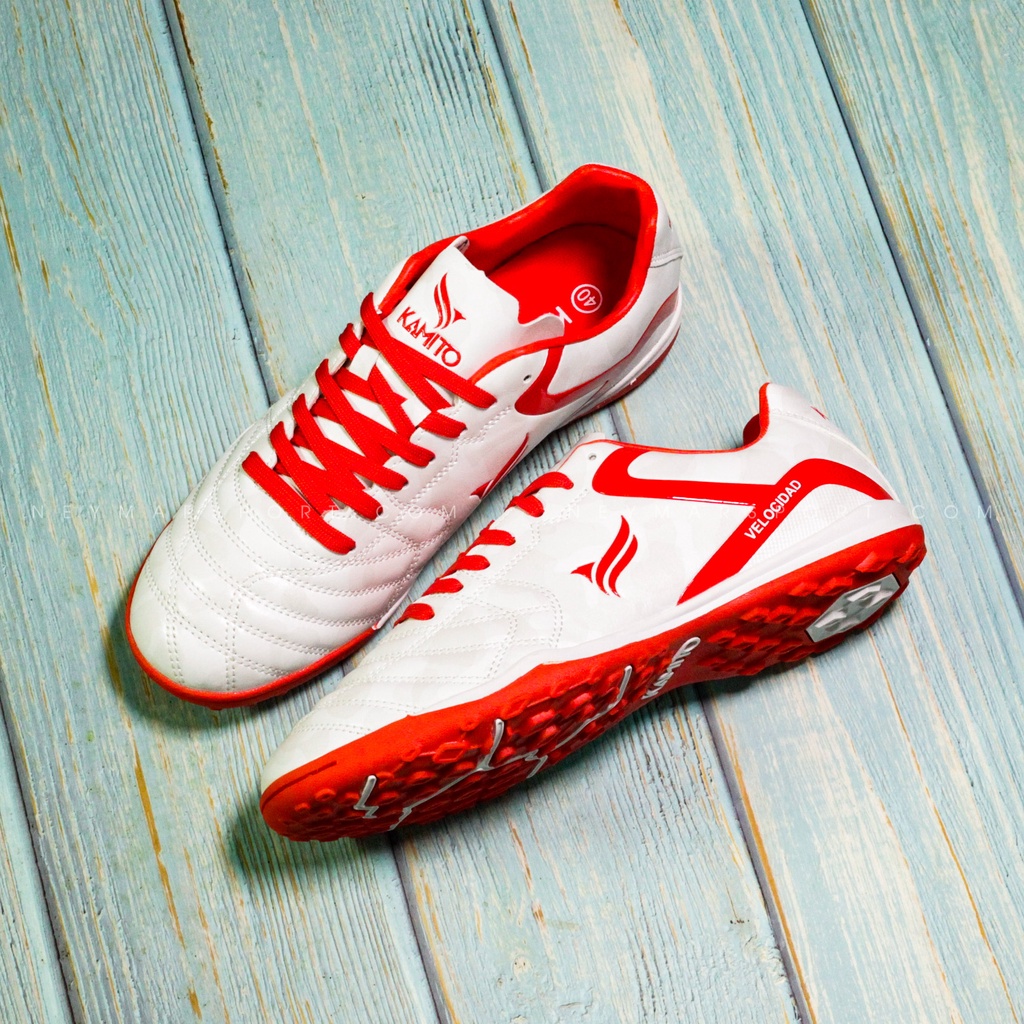 Giày đá bóng Kamito Velocidad Legend TF - White/Red