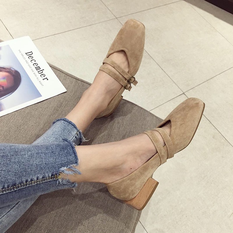 Giày búp bê cài quai 🔥 Hàng Cao Cấp 🔥 Cực đẹp. Gót 3cm | BigBuy360 - bigbuy360.vn