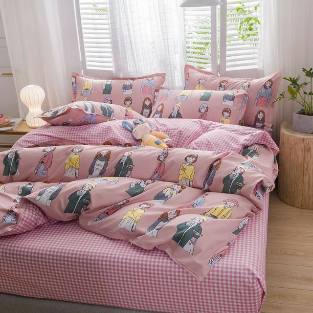 Bộ Chăn Ga Gối Thanh Niên Nghiêm Túc Cotton Poly