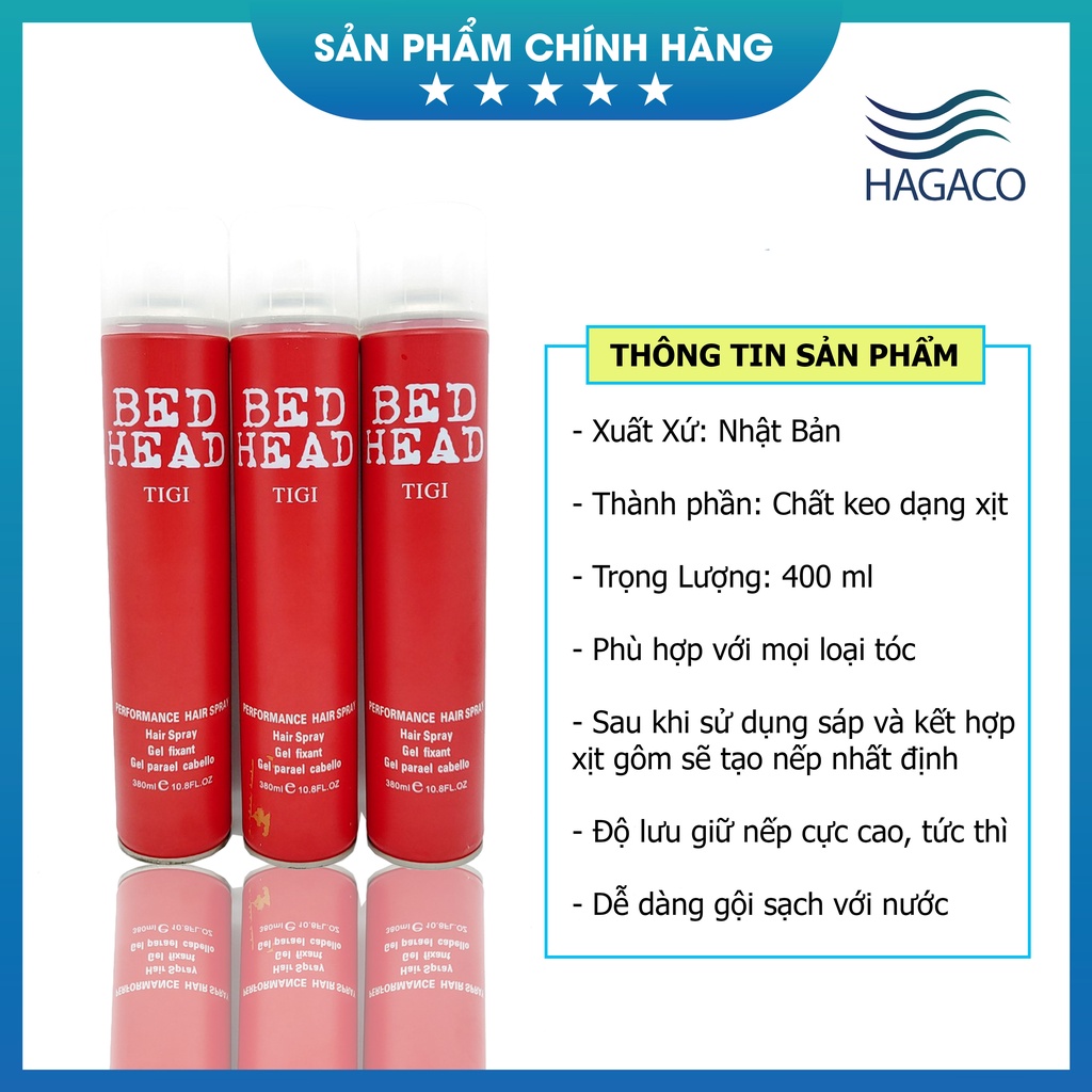 Gôm Xịt Tóc TIGI Tạo Kiểu Siêu Cứng Chính Hãng MN38