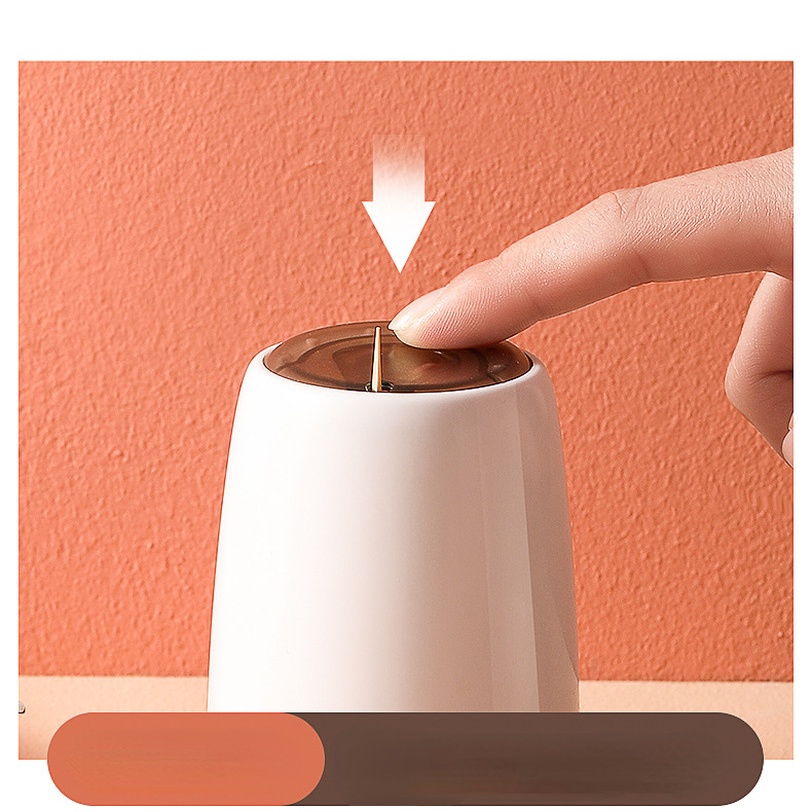 Hộp Đựng Tăm Xỉa Răng Dạng Nhấn Đơn Giản Sáng Tạo Thời Trang