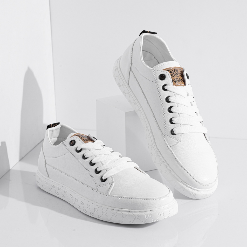 Giày nam thể thao sneaker trắng đẹp cho học sinh đi học đi làm cao cấp Mã  MTL