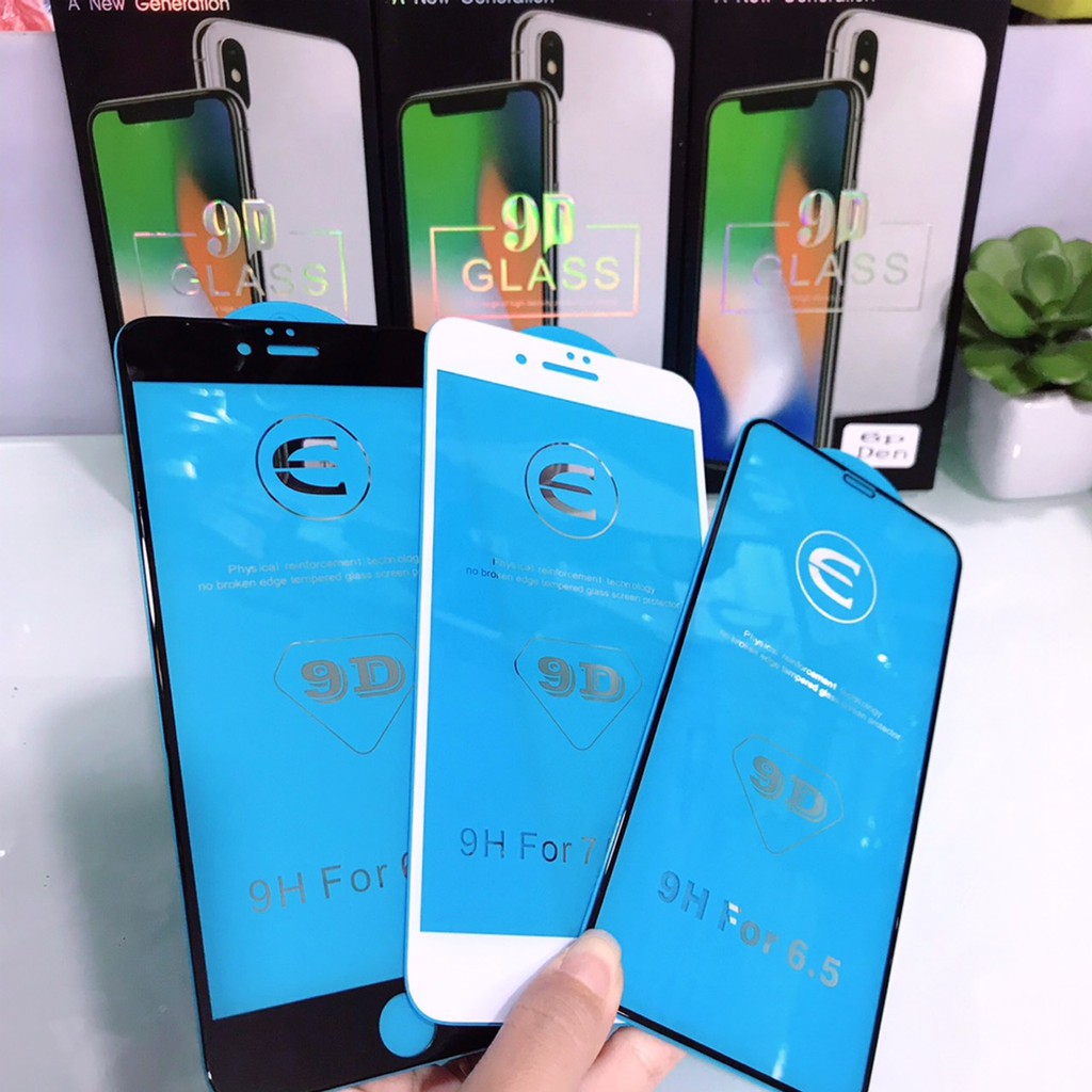 MIẾNG DÁN kính cường lực full 9D LOẠI 1 SIÊU TRƠN IPHONE 6 6S 7 8 SE / PLUS / XS X XR / 11 / 12 / PRO / MAX / MINI +
