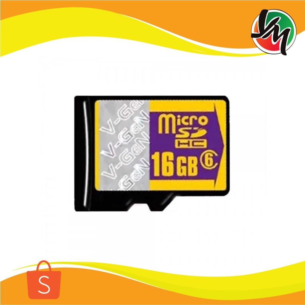 Thẻ Nhớ Micro Sd 16gb Vgen 48mb / S Class 6 | BigBuy360 - bigbuy360.vn