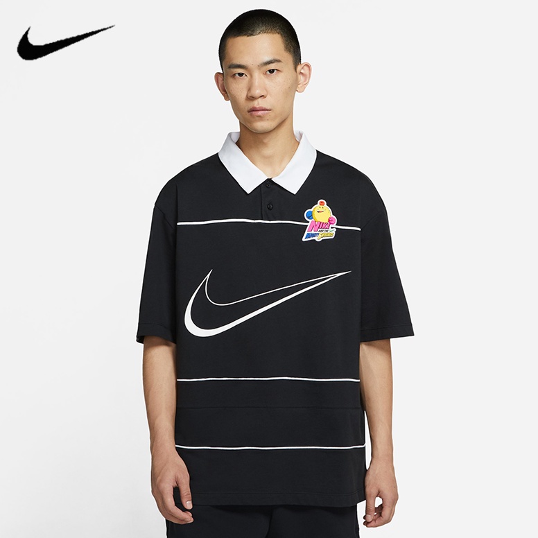 Áo polo Tay Ngắn Dáng Rộng Thêu Logo Nike Thời Trang Cho Nam DM7918