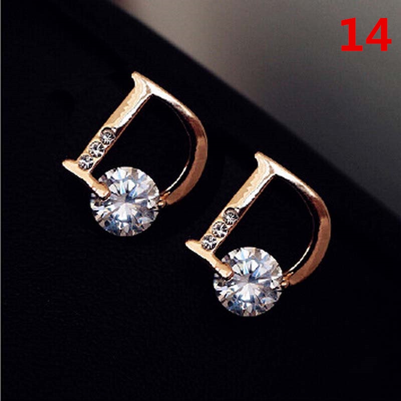Bông Tai Xi Mạ Bạc Đính Đá Zircon