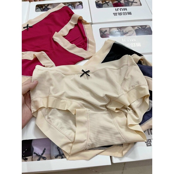 Hộp 5 quần lót su mềm mát co giãn phom to 40-65kg