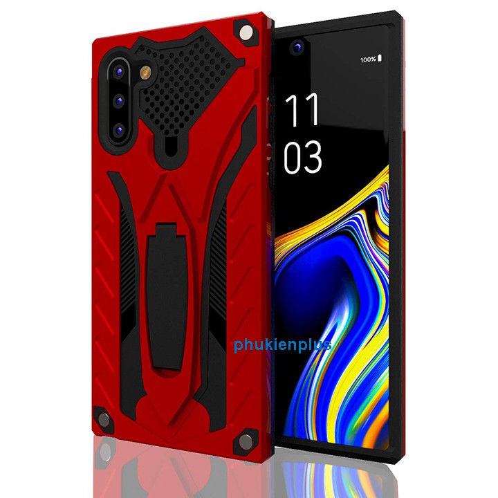 Ốp lưng Samsung Galaxy Note 10 MIB Armor Case 2 lớp siêu chống sốc Đỏ Đô