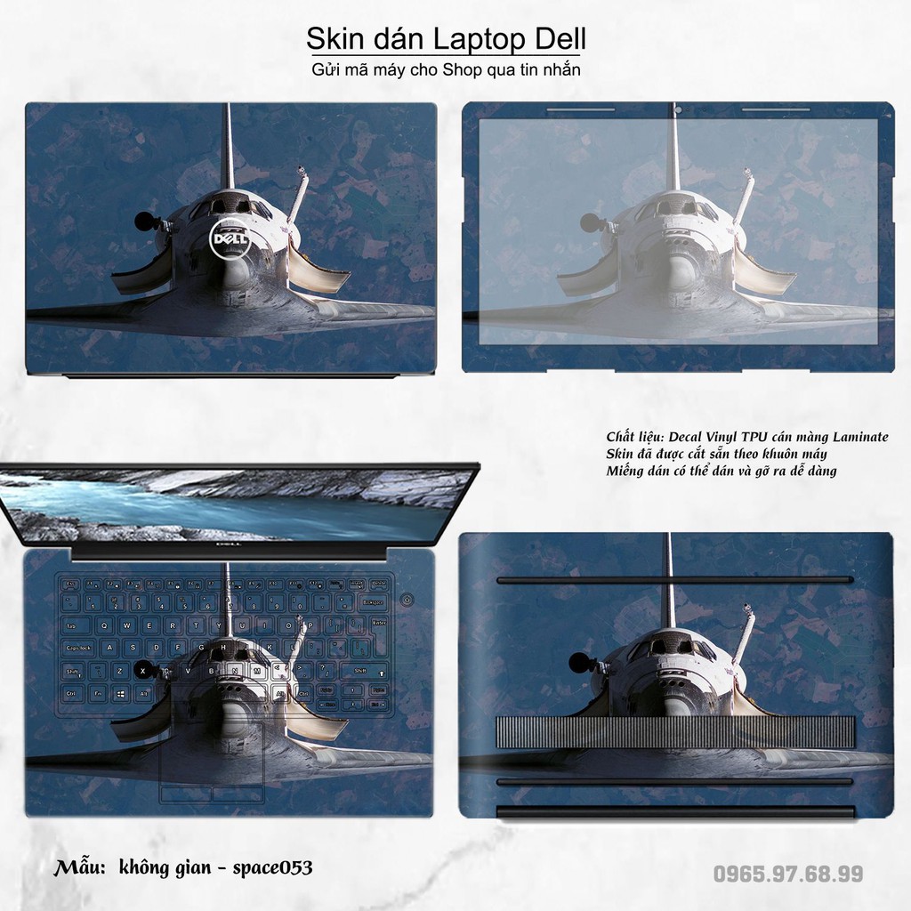 Skin dán Laptop Dell in hình không gian nhiều mẫu 9 (inbox mã máy cho Shop)