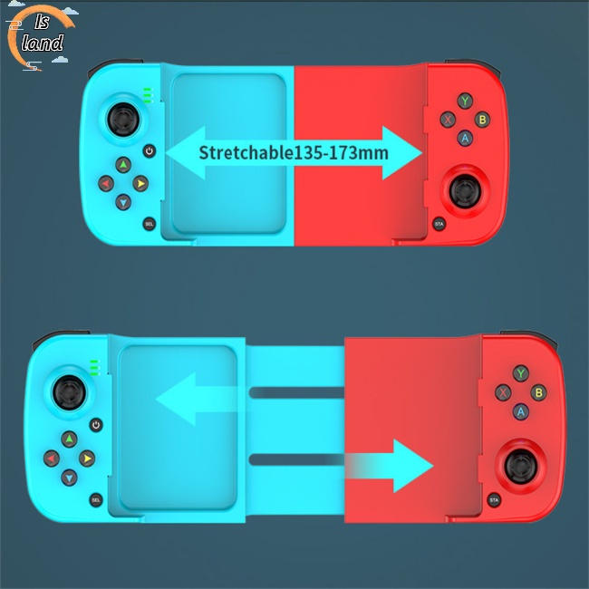 Tay Cầm Chơi Game Không Dây Có Thể Thu Gọn Cho Điện Thoại Ios/android 3d