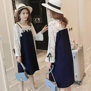 Váy bầu phối ren điệu đà
