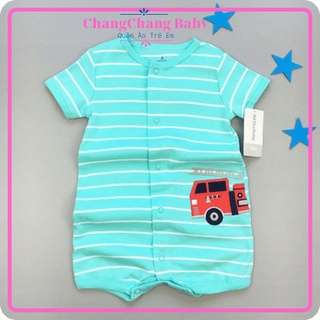 bộ liền thân cộc tay cho bé trai thun cotton (5kg - 13kg) - ChangChang Baby