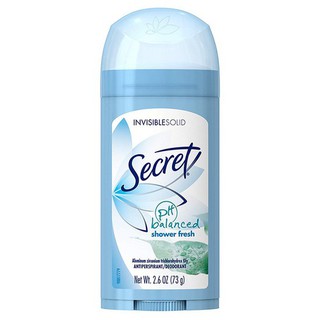 Lăn khử mùi sáp Secret PH Balanced Shower Fresh Invisible Solid 73g, lăn dạng sáp chính hãng Mỹ dành c thumbnail