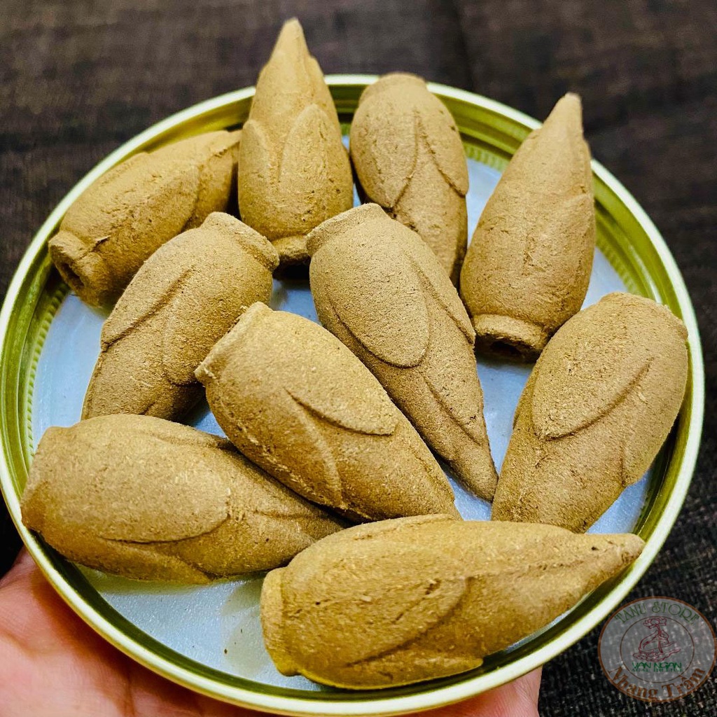 NHANG NỤ TRẦM HƯƠNG CHẢY KHÓI NGƯỢC HÌNH BÚP SEN MẪU 2- MÙI THƠM ĐẬM ĐÀ, THOẢNG XA, CHUẨN TRẦM - TANUSTORE