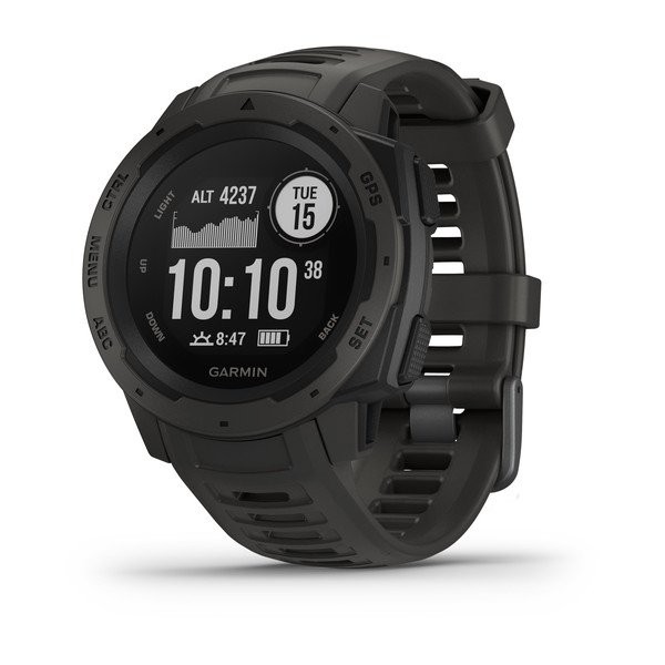 Vòng đeo tay theo dõi sức khỏe Garmin Instinct, GPS, Graphite, SEA_010-02064-14 - Hàng Chính Hãng