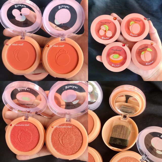 Má hồng 2in1 Kiss Beauty Blusher🌈