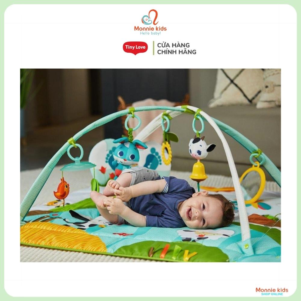Thảm nhạc cho bé sơ sinh Tiny Love Kick &amp; Play Gymini Farm, đồ chơi trẻ em thông minh - Monnie Kids