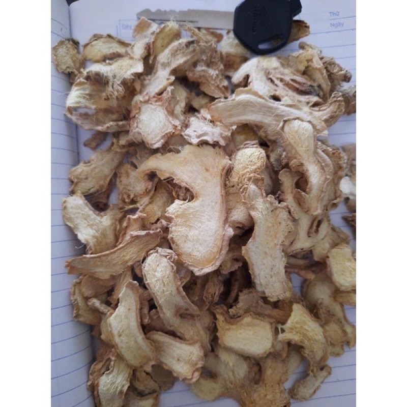 1 KG Gừng khô thái lát sấy uống trà hàng sạch thơm mới