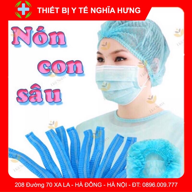 Nón Con Sâu-Mũ Giấy Y Tế Con Sâu [Bịch 100 cái]⚡️