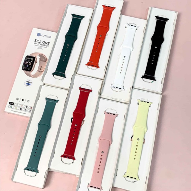 Dây cao su dành cho Apple watch đồng hồ thông minh cao cấp, thời trang, fashion, đẳng cấp Series 1/2/3/4/5/6/SE - EMMy