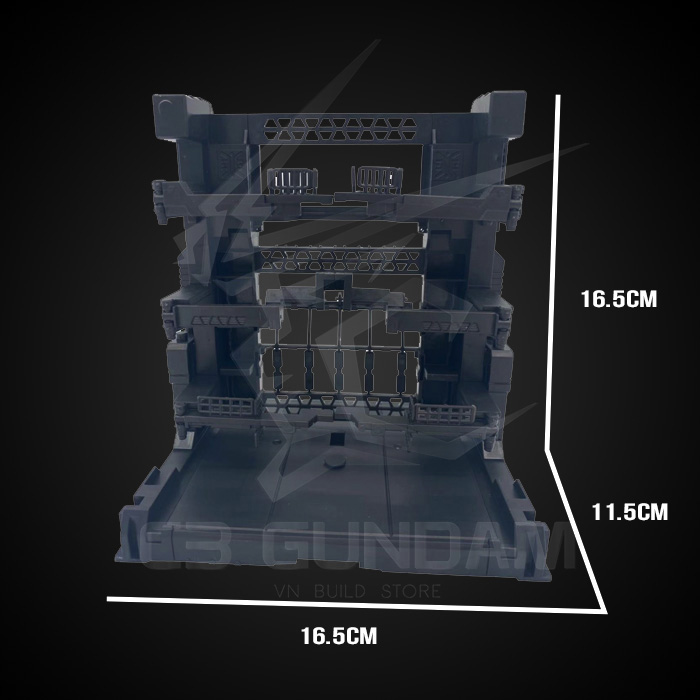 PHỤ KIỆN MÔ HÌNH STAND ĐẾ GIÁ ĐỠ BASE MÔ HÌNH MS CAGE GRAY COLOR FOR HG RG MG GUNDAM VT-131-3-4